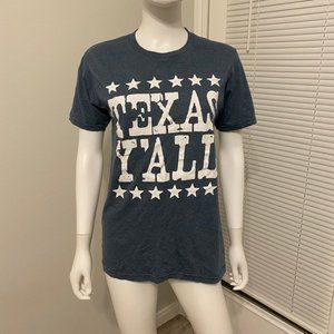 Small Texas Y'all T-Shirt Sz S